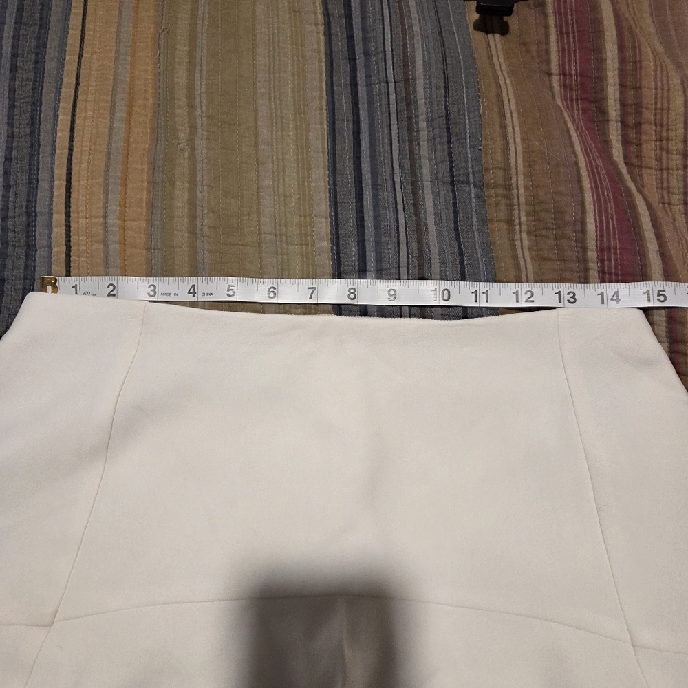 Chloe White Acetate/Viscose Silk Lined Tennis Skirt Size 40 (Approx US 8) - Picture 5 of 8